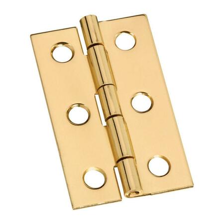 NATIONAL MFG SALES 2 x 1.18 in. Solid Brass Decorative Hinge, 2PK 5701487